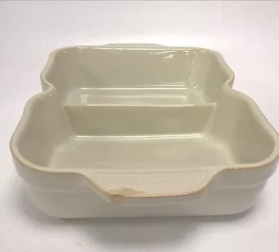 Buy Denby Linen Divided Serving Dish Oven/Tableware 12.5  Long Chipped Handle • 6.99£