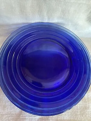 Buy HAZEL ATLAS Glass MODERNTONE Pattern COBALT BLUE 8  PLATES-Set Of 6 • 16.13£