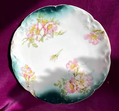 Buy Antique Vintage Limoges (French) Floral Plate. A.Lanternier • 9.99£