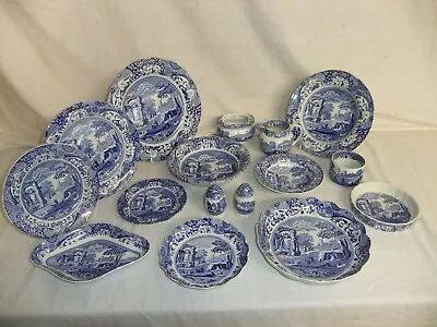 Buy C4 Pottery Spode - Italian - Blue Tableware Design From 1816, Stamps Vary - 3E5A • 5£