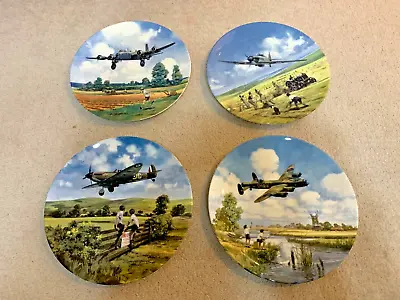 Buy Royal Doulton HEROES OF THE SKY PLATES, LANCASTER, STIRLING, SPITFIRE &HURRICANE • 8.99£