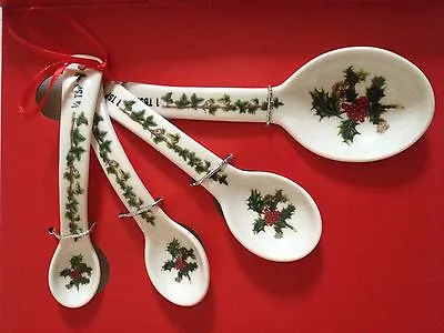 Buy Portmeirion Holly And Ivy Measuring Spoons - NEW • 26£