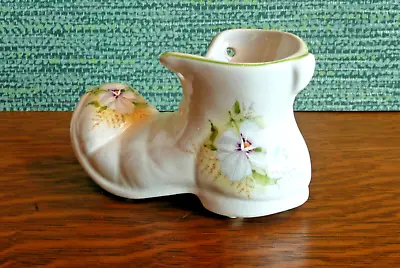 Buy Old Foley Vintage Decorative Porcelain Shoe Pretty Pansy Flower Pattern England • 11.36£