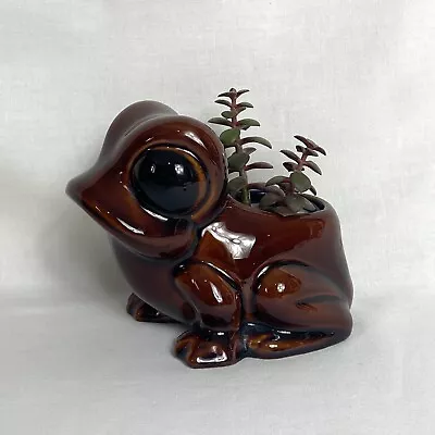 Buy Cute Vintage Plant Pot. Frog Shaped Planter. Denmead Pottery. 1960s. 6” VGC • 18£