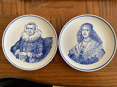 Buy Delfts Blauw Unicum Royal G 6½ Inch Blue Plates X2 - 6/2 & 6/4 Hand Painted • 8£