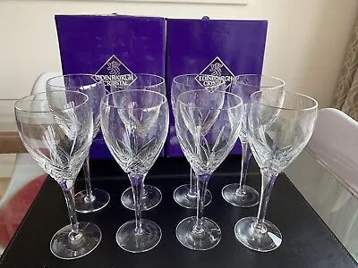 Buy Edinburgh Crystal “Skye” Wine Glasses 18cm Set Of 8. • 100£