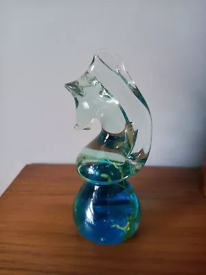 Buy Signed Mdina Sea Horse Paperweight - VGC 15cms • 8£