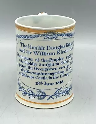 Buy Antique Pottery Pearlware Political Reform Commemorative  Shropshire C1818 • 235£