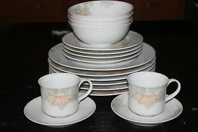 Buy  Denby Fine China Rhapsody Portugal Wildflower 18 Pc Dinnerware Plates, Bowls   • 81.66£