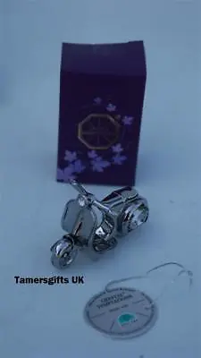 Buy Silver Plated & Swarovski Scooter Bnib Ideal Gift • 8.99£