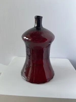 Buy Vintage Votive Candle Holder Peg Cup Ruby Red Honeycomb Glass • 9.48£