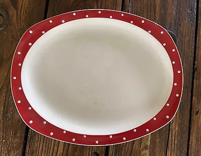 Buy Vintage~1950s~Stylecraft Midwinter~Red Domino~16''~Serving  Plate By Jesse Tait • 22£