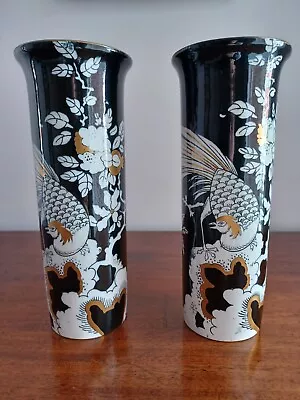 Buy 2 Frederick Rhead Wood And Sons Korea Design Vases 22cm Tall.  • 45£