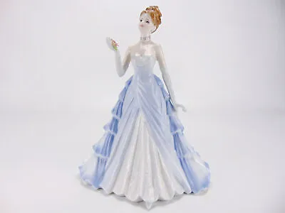 Buy Coalport Figurine Happiness Bone China Lady Figures 2001 Blue Dress • 54.99£