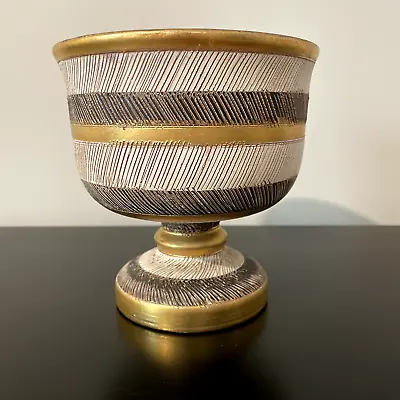 Buy Vintage Bitossi Seta Pedestal Compote Dish Urn Form Bowl Mid Century Aldo Londi • 46.99£