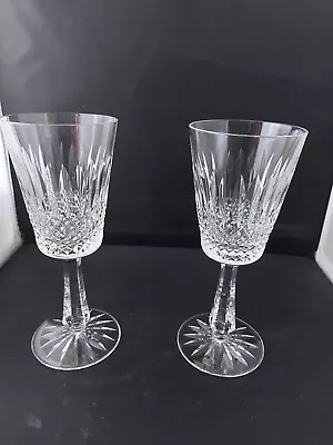 Buy Galway Crystal Claddagh Cut Pattern Older Square Bowl ~7 3/8' Claret Glasses X 2 • 19.99£