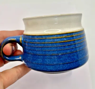 Buy Tea Coffee Cup Blue Handmade Pottery Style Approx 2.2  Homeware Kitchenware • 14.70£