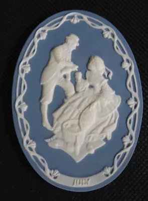 Buy China Wedgewood Style Victorian Scene Wall Cameo For July • 1.90£