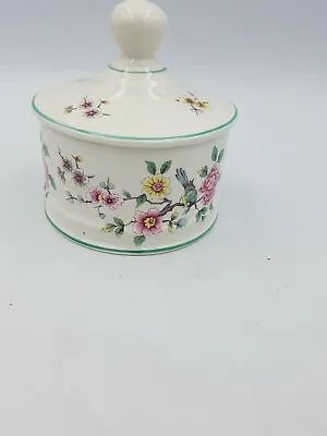 Buy Vintage James Kent  Old Foley  Ceramic Round Lidded Jar Pot Chinese Rose Floral • 12.99£