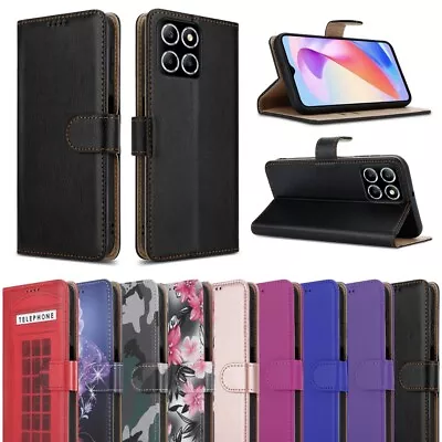 Buy For Honor X6A Case, Slim Leather Wallet Flip Stand Shockproof Phone Cover • 5.95£