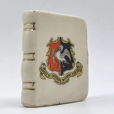 Buy Vintage Carlton Crested China Model Of Book - High Wycombe Crest - For H.j. Cox • 10£
