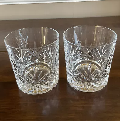 Buy Pair  Heavy - Cut Lead Crystal  - Whiskey Glasses Tumblers • 10£
