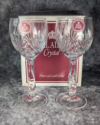 Buy Royal Albert Crystal Cut Glasses Regency Patten Sherry Wine Glasses Vintage  • 12.99£