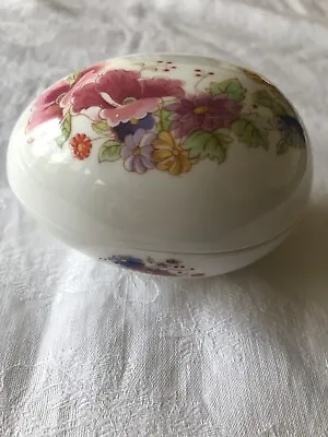 Buy Poole Pottery Fine Bone China Egg Shaped Trinket Box 'Ophelia' • 10£