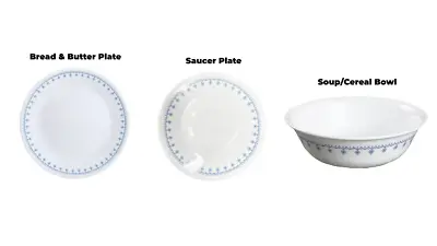 Buy Corelle Snowflake Blue 11-Piece Dinnerware Plates • 47.98£