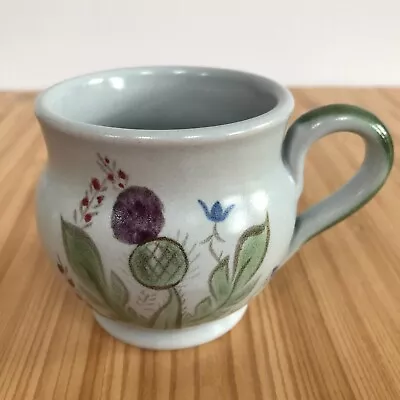 Buy Buchan Pottery Stoneware Small Cup Mug Thistles And Harebells Design Scotland • 8£
