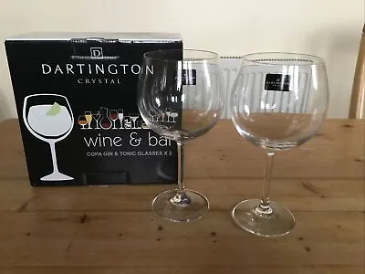 Buy Dartington Crystal 2 Copa Gin & Tonic Glasses Wine & Bar Collection 650ml Boxed • 15£