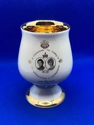 Buy Prinknash Pottery Charles & Diana Royal Wedding Commemorative Goblet • 6£