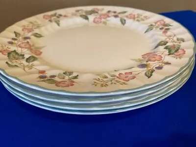 Buy BHS Victorian Rose Dinner Plates X 4  27cm • 20£