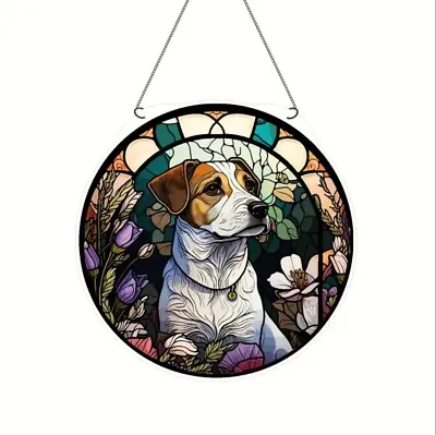 Buy Jack Russell Design Suncatcher Stained Glass Effect Home Decor Christmas Gift • 6.95£