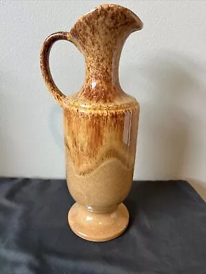Buy Royal Haeger  USA Vintage Ewer Pitcher Vase Stone Brown Coloring Mid Century 12” • 19.28£