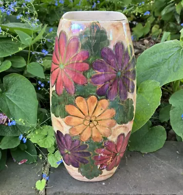 Buy Art Deco J Fryer Oldcourt Ware Lustre Ware Floral Vase 25cm • 19.99£