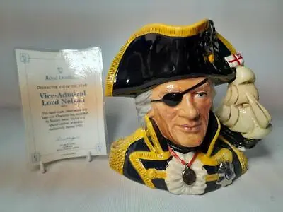 Buy Special Edition Royal Doulton VICE ADMIRAL LORD NELSON Character Jug +COA D6932 • 69.95£