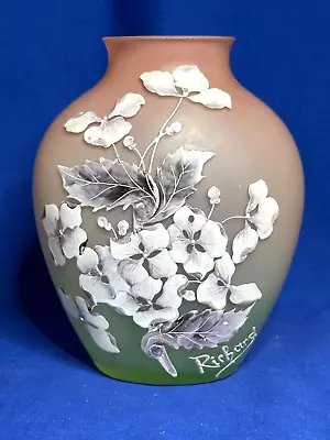 Buy Loetz Bohemian Art Glass Signed Richard Enameled Rubina Verde Vase • 212.96£