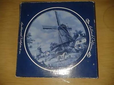 Buy Vintage Holland Delftware Hand Decorated Wallplate 13cm. Windmill. Boxed.(C29) • 4.99£