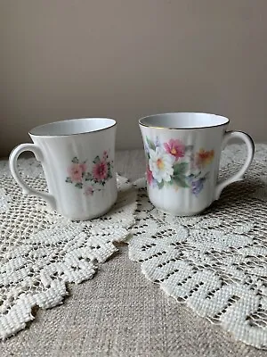 Buy Duchess Bone China Vintage Floral Pattern Coffee/Tea/Cocoa Cups/Mugs England • 11.44£