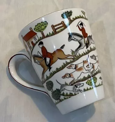 Buy Crown Staffordshire Hunting Scene Fine China Porcelain Coffee Mug • 59.99£