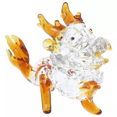 Buy  Crystal Ornaments Wealth Prosperity Statue Hand Blown Glass Dragon • 10.06£
