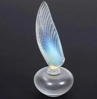 Buy Vintage Lalique Crystal Opalescent Shell Coquillage Perfume Bottle 6  Tall • 411.78£