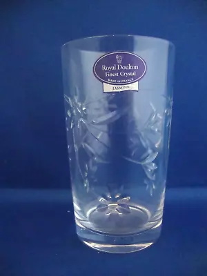 Buy Royal Doulton Crystal Jasmine Cut Pattern Hi-Ball Highball Tumbler Glass • 24.95£