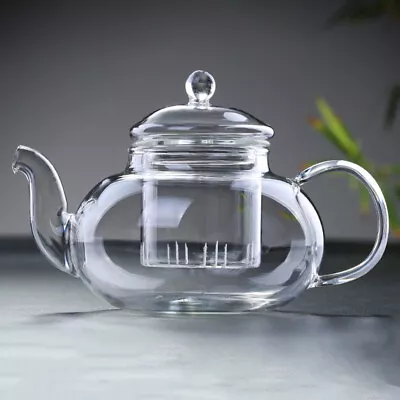 Buy Glass Teapot With Infuser For Loose Leaf Tea - 400ml • 12.37£