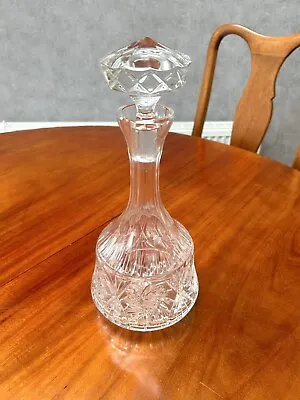 Buy Vintage Cut Glass Decanter With Stopper  In Excellent Condition • 11£