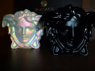 Buy Rosenthal Versace Glass Paperweights Black & Iridescent Brand New Boxed • 124.45£