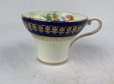Buy Vintage Aynsley England Bone China Navy And Gold Accent Tea Cup • 7.21£