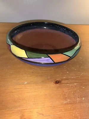 Buy Vintage Herbert Devon Studio Pottery Bowl Colourful Good 6 In’s • 9.99£