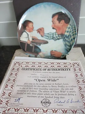 Buy Open Wide A Fathers Love Decorative Plate Betsey Bradley Edwin Knowles Co. • 9.99£